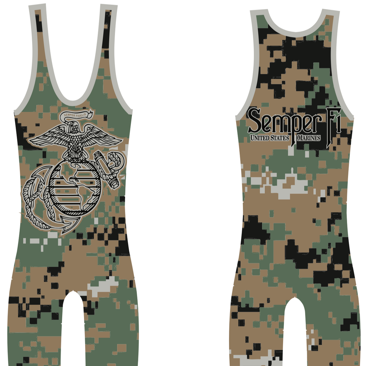 Marine corps 2024 wrestling singlet