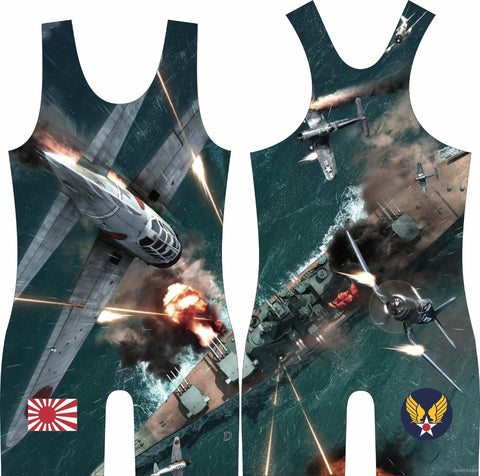 WWII Aerial Dog Fight Singlet