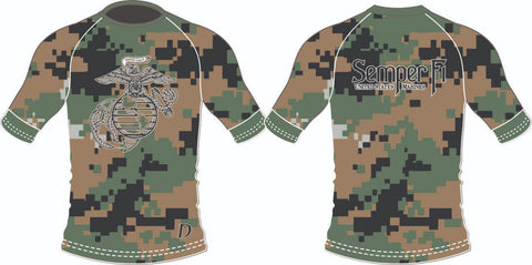 USMC Woodland MARPAT Compression Shirt